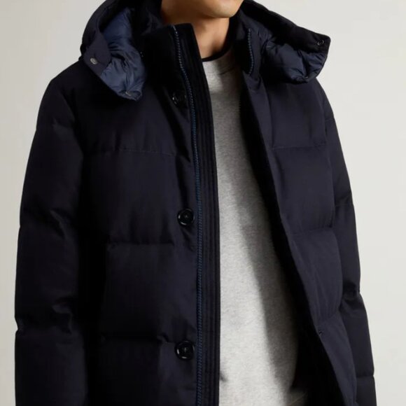 $1,540! RARE NEW Men's Woolrich Luxe Long Parka in Vitale Barberis Canonico Wool - Picture 4 of 7